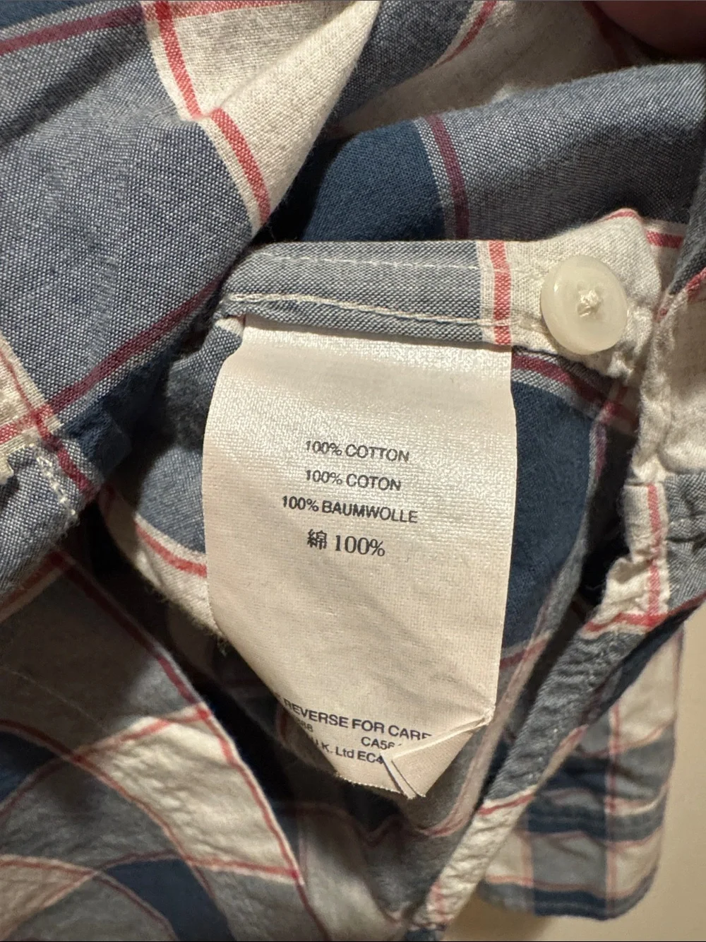 J.Crew Classic Blue and White Plaid Men's Button-Down Shirt - Slim Large